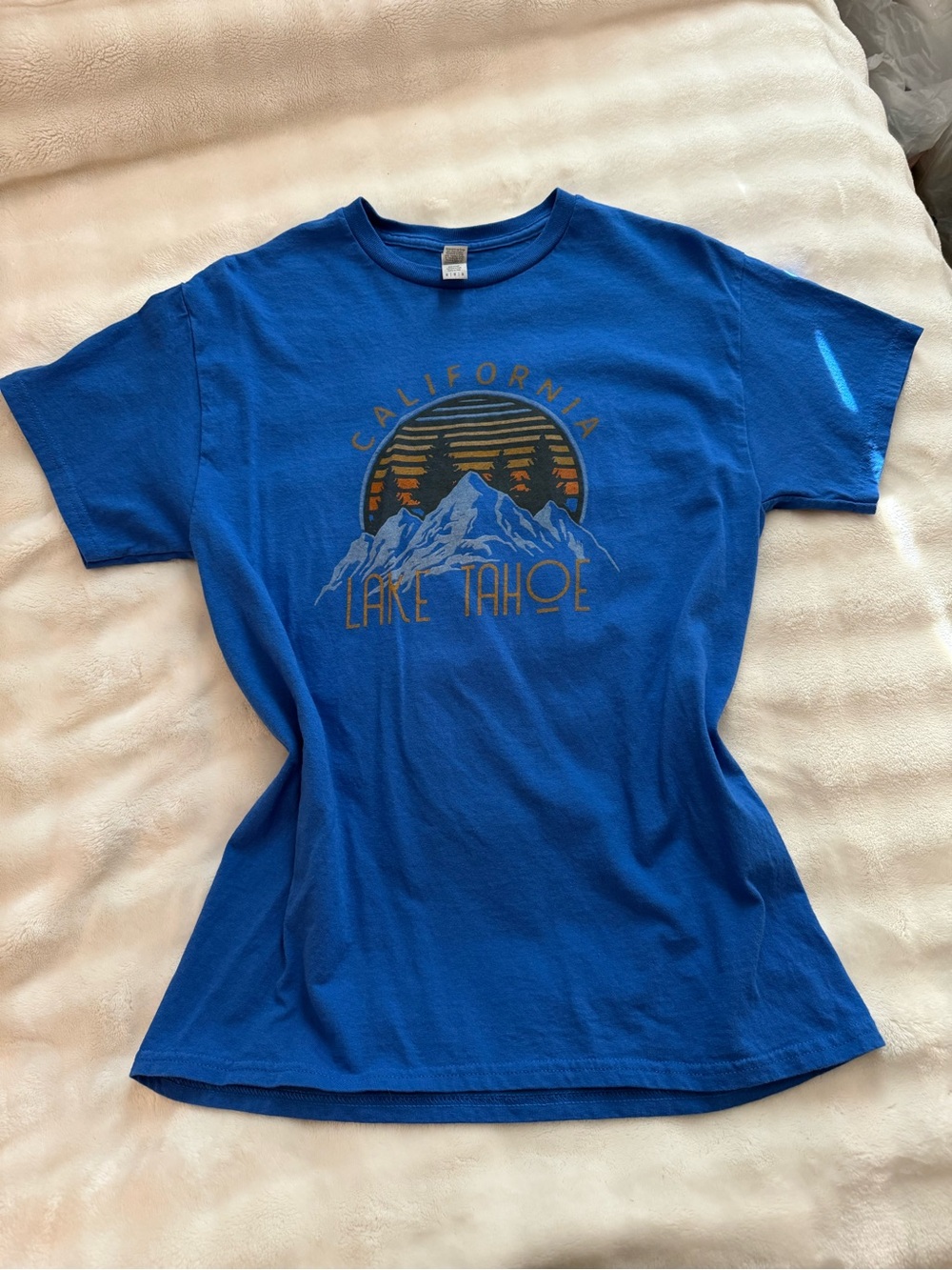 Gildan Blue Lake Tahoe Graphic Short Sleeve Tee